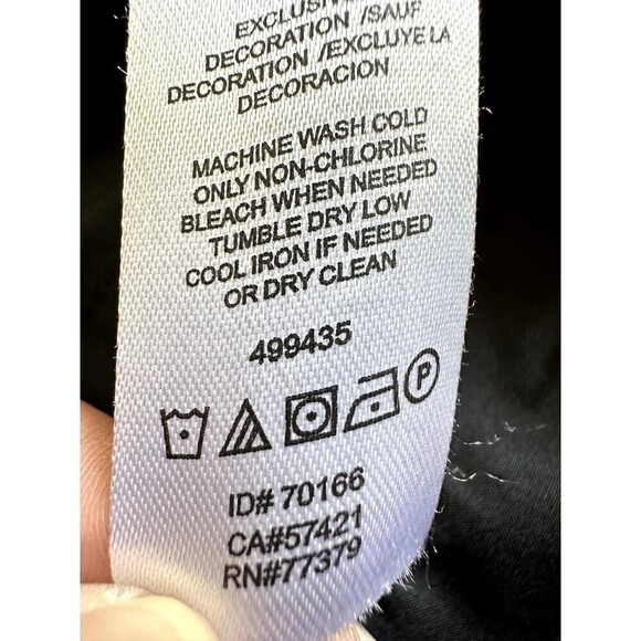 Ann Taylor Woman's Embroidered Trousers Size 8 Black Office Modern Work Minimal - Picture 4 of 16